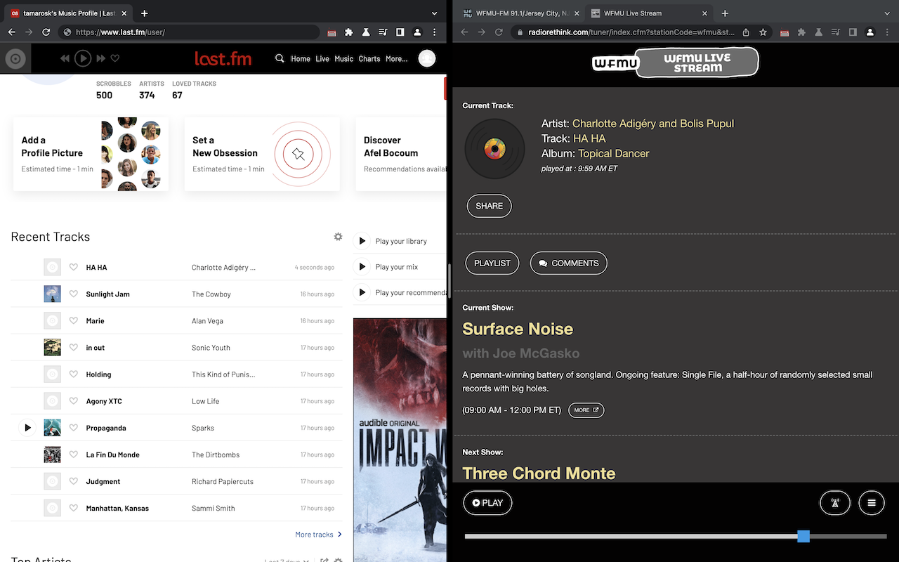 WFMU Radio to Last.fm - 截图 4