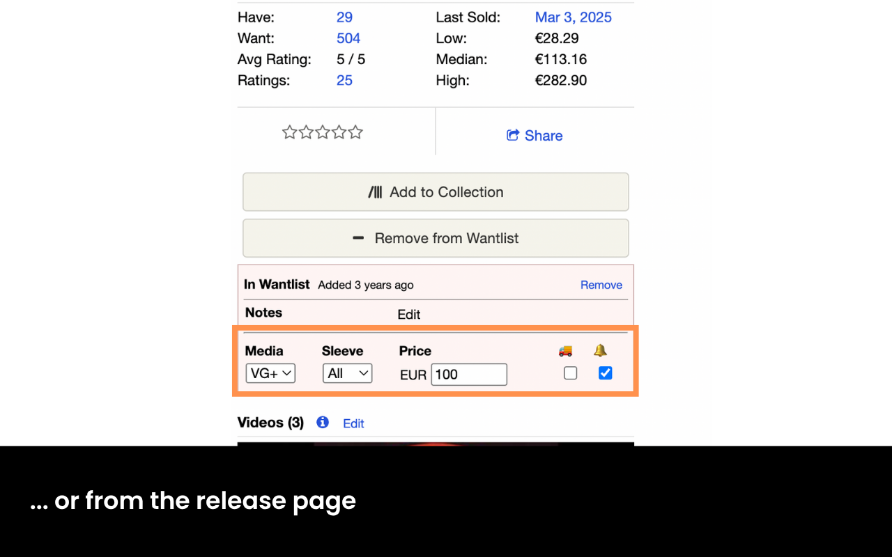 Discogs Notifier - 截图 4
