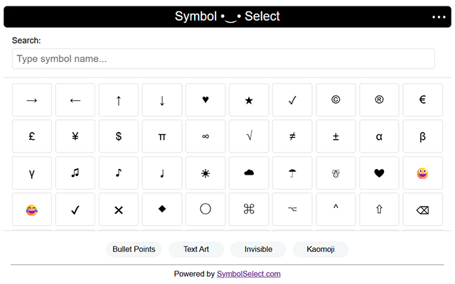 Symbol Finder - Copy & Paste Symbols - 截图 3