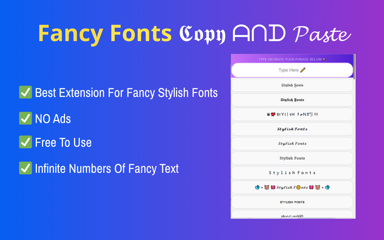 Stylish Fonts Copy Paste Generator - 截图 2