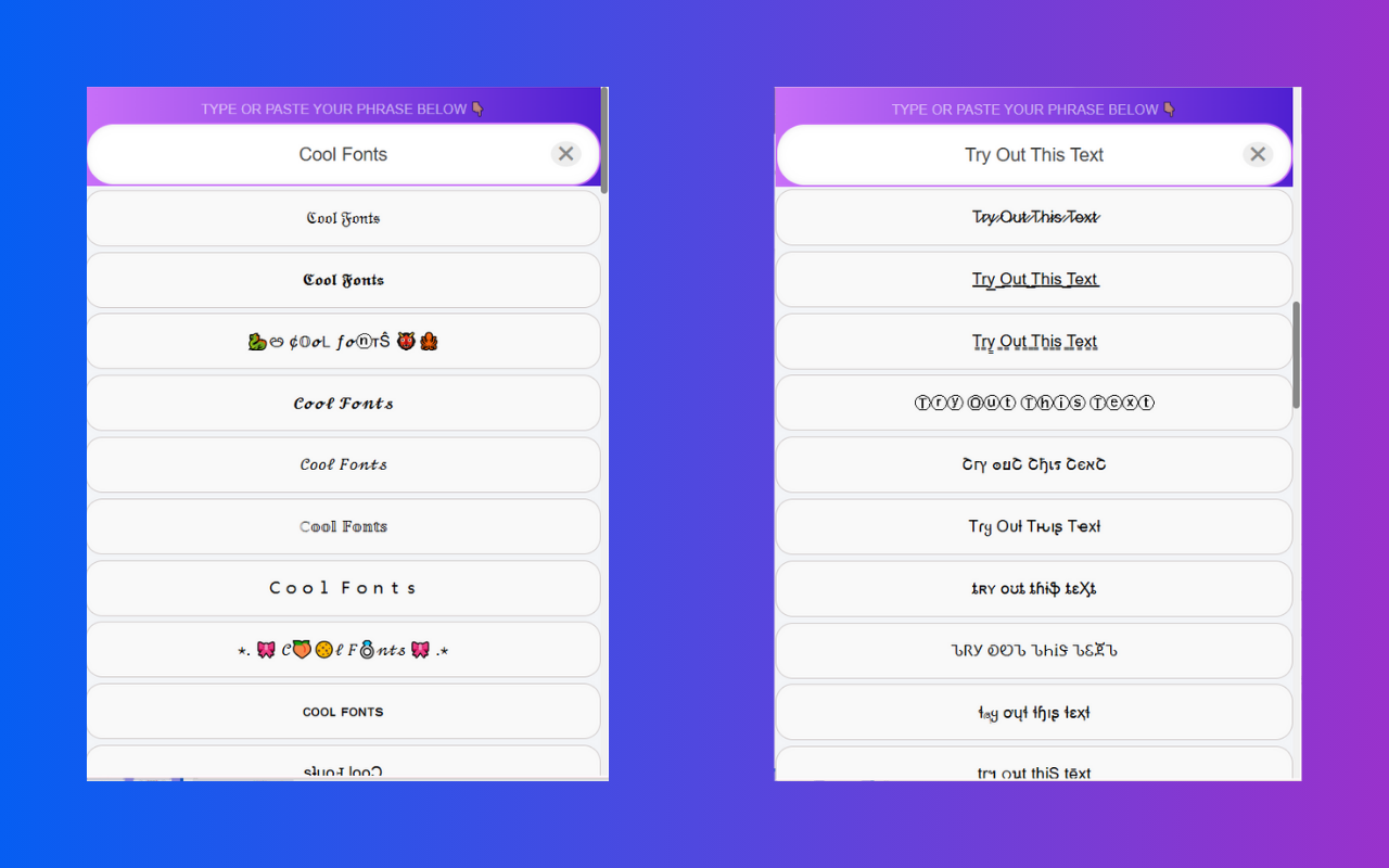 Stylish Fonts Copy Paste Generator - 截图 4