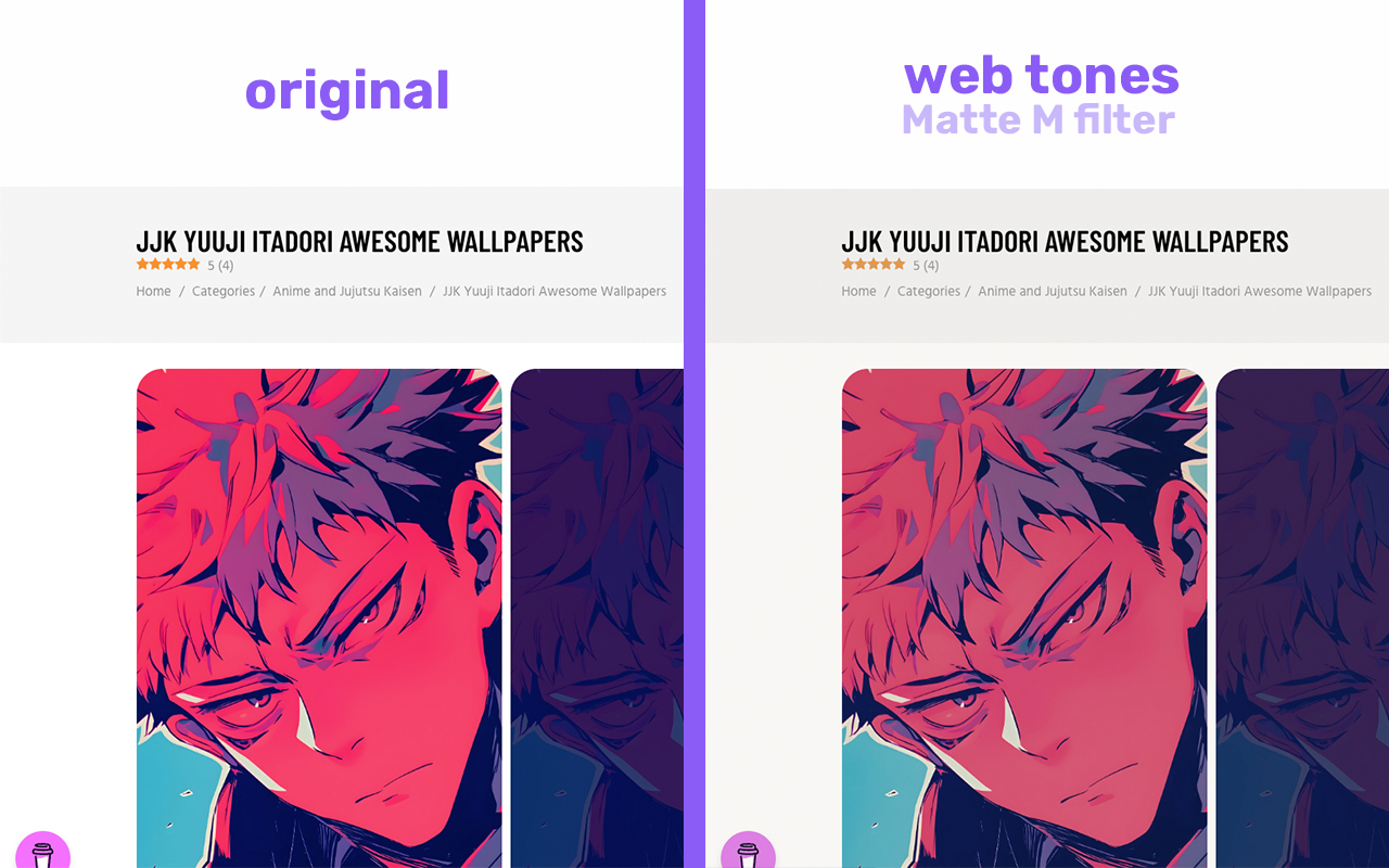 Web Tones——适用于任何网站的电影级颜色滤镜 - 截图 1