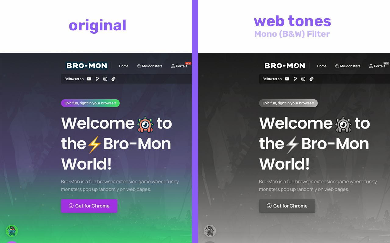 Web Tones——适用于任何网站的电影级颜色滤镜 - 截图 2