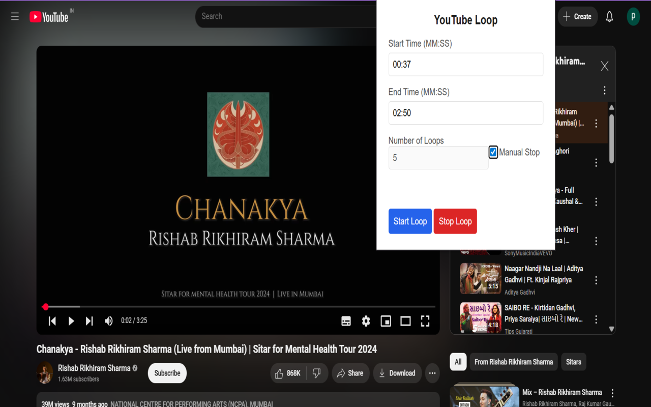 YouTube Loop Controller - Video Repeater & AB Looper - 截图 2