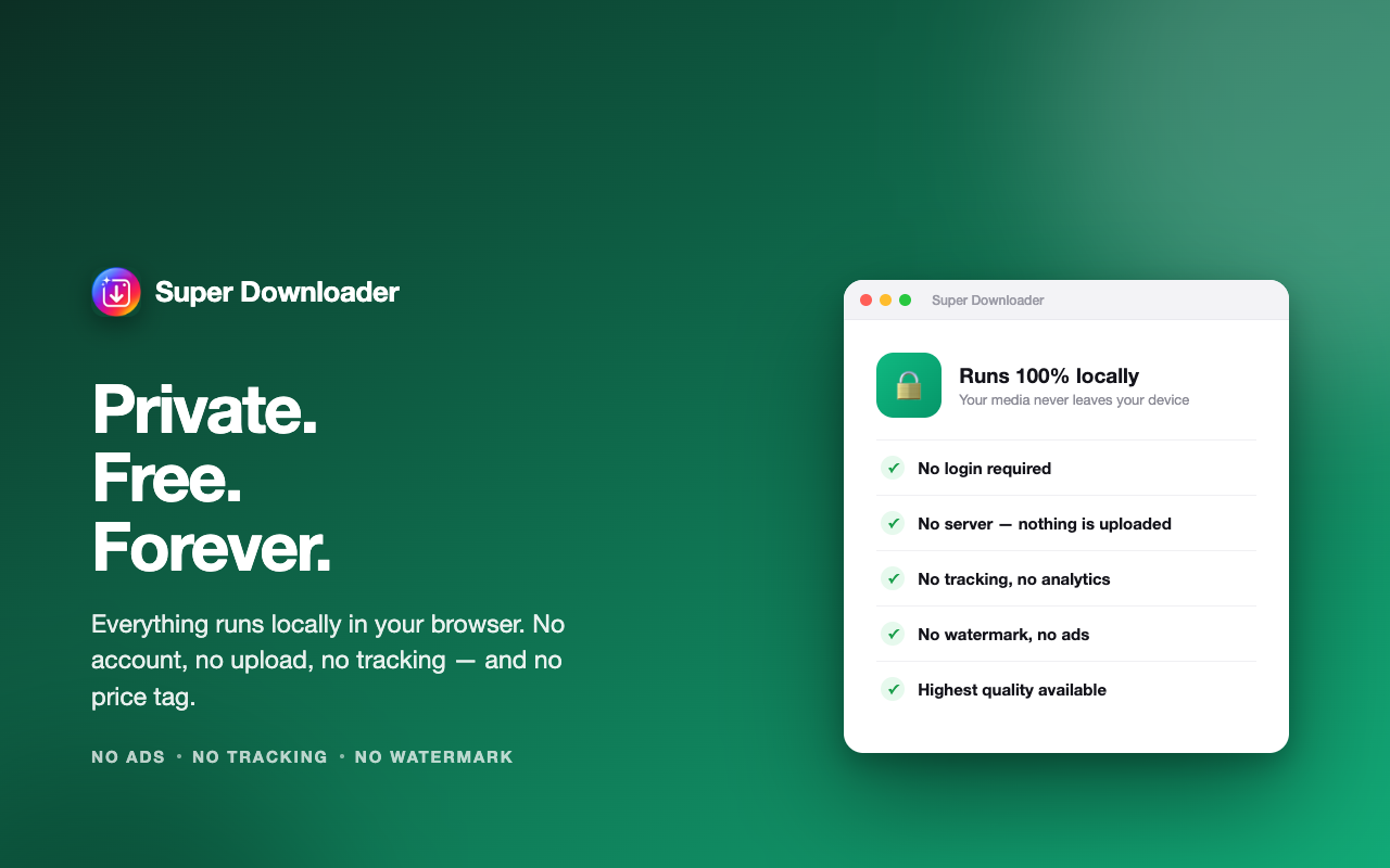 Super Downloader for Instagram — 下载照片、视频、Reels 和限时动态 - 截图 4