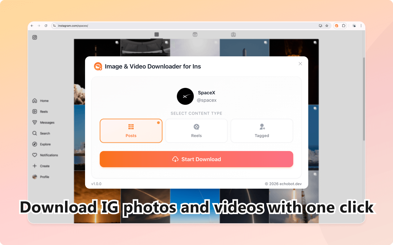 Instagram图片视频下载器 - 截图 4
