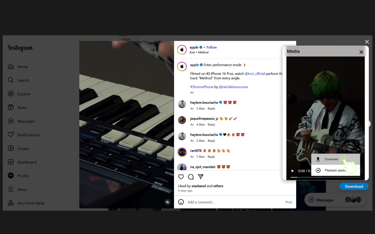 1 Click Downloader for Instagram - 截图 3