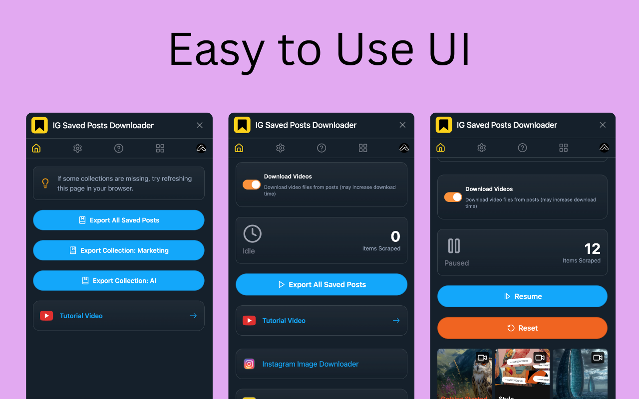 Saved Posts Downloader - 截图 4
