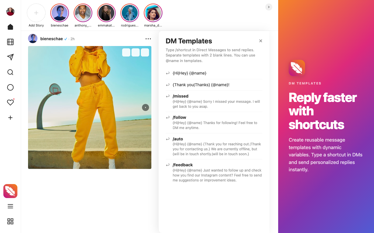 Opalite for Instagram | AI Web Client - 截图 4
