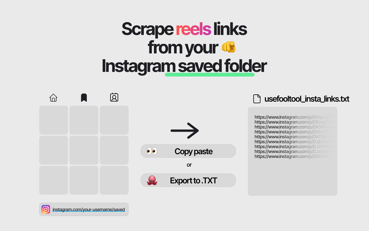 Usefooltool - Link Grabber for Instagram - 截图 2