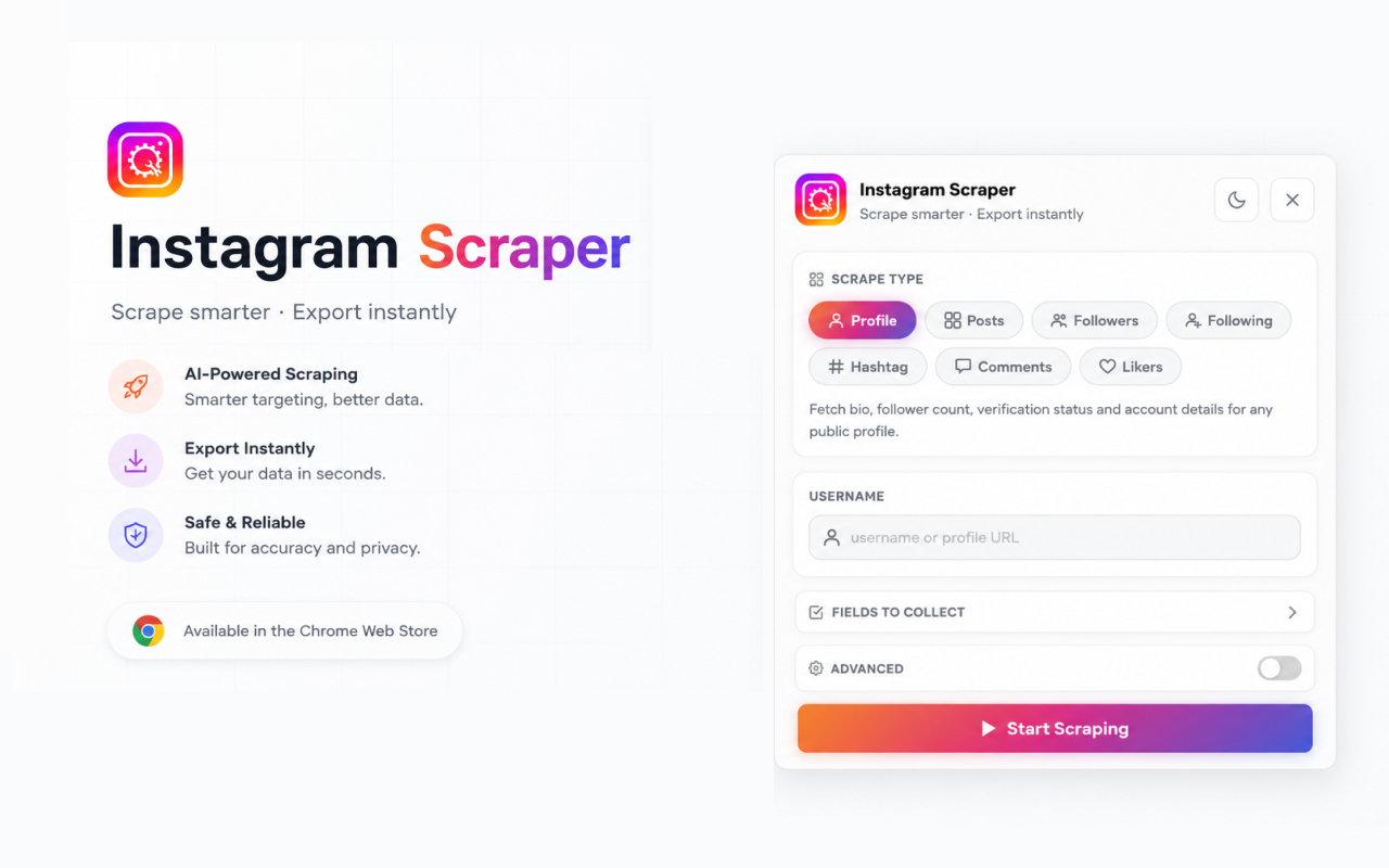 Instagram Scraper - Posts, Hashtags & More - 截图 3