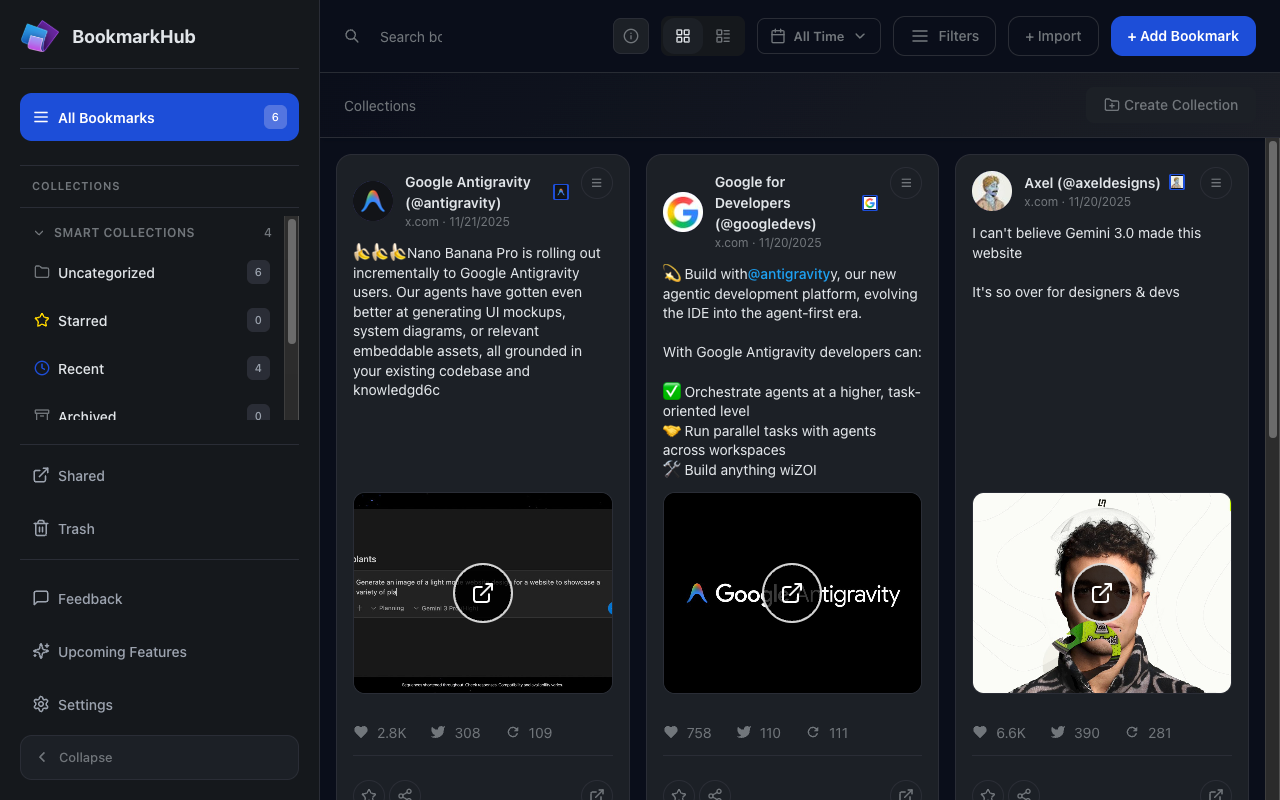 BookmarkHub - Twitter Bookmark Manager - 截图 2