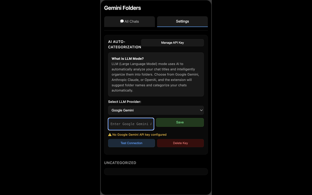 Gemini Folder Manager - 截图 1
