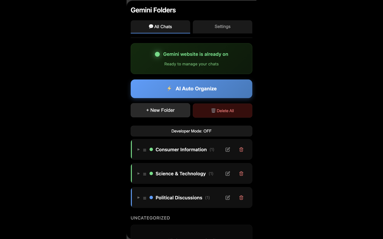 Gemini Folder Manager - 截图 2