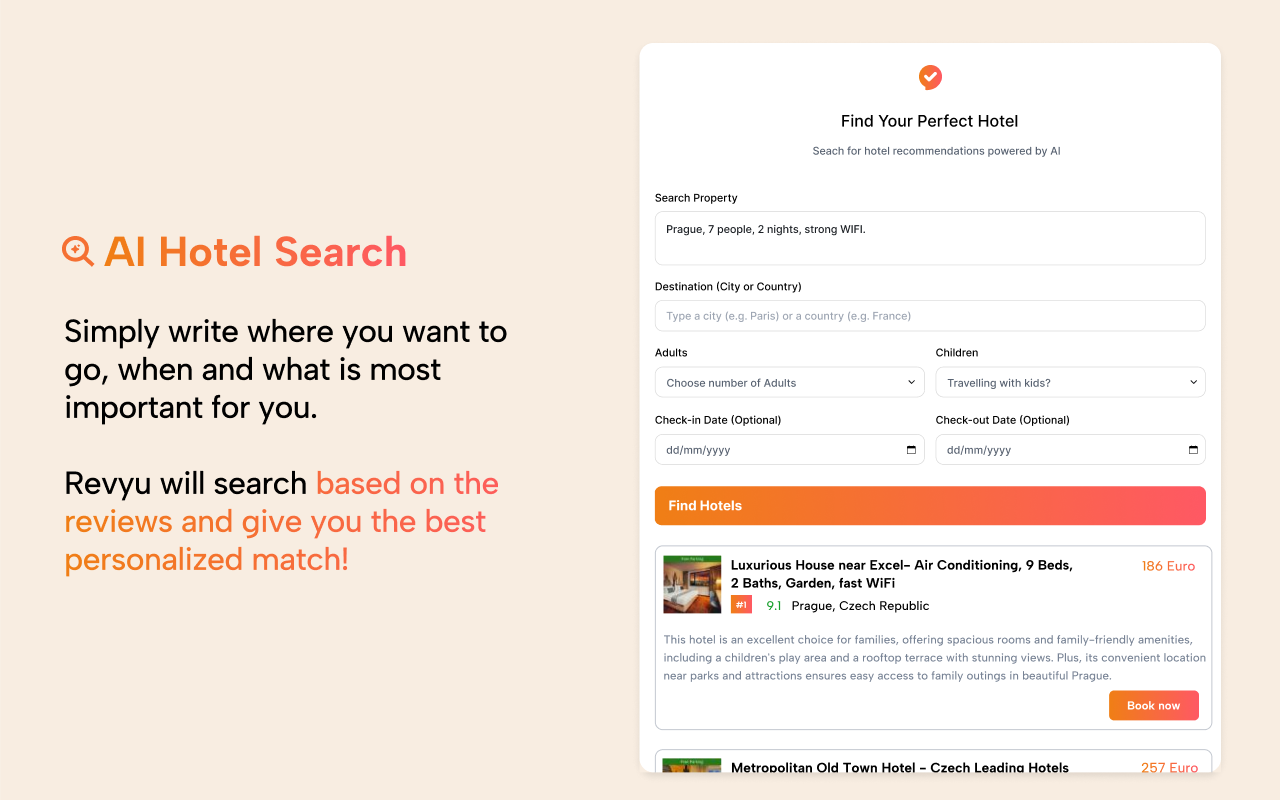 Revyu.AI - Your Ultimate Travel Assistant - 截图 1