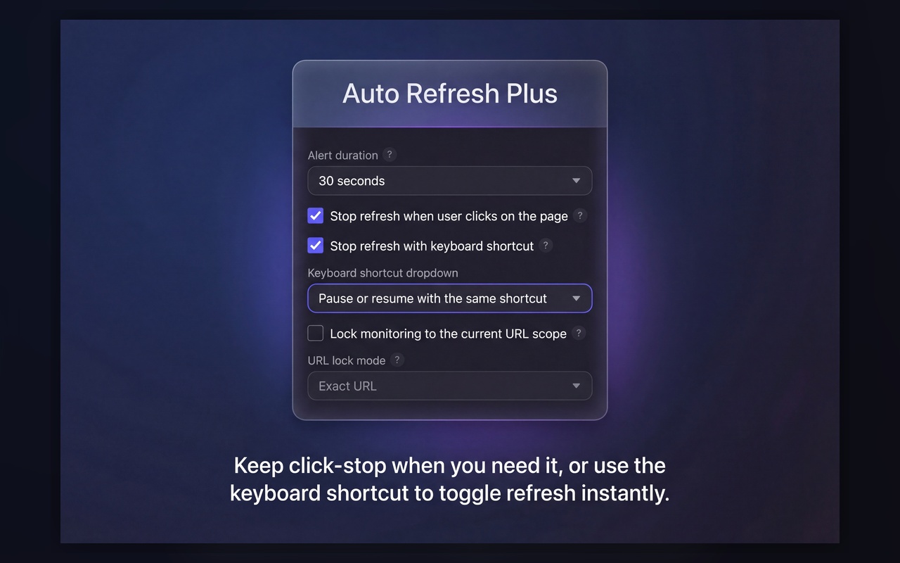 Auto Refresh & Page Monitor with Telegram Alerts - 截图 4