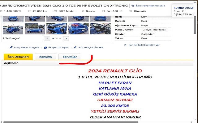 Sahibinden Yorum Eklentisi - 截图 2