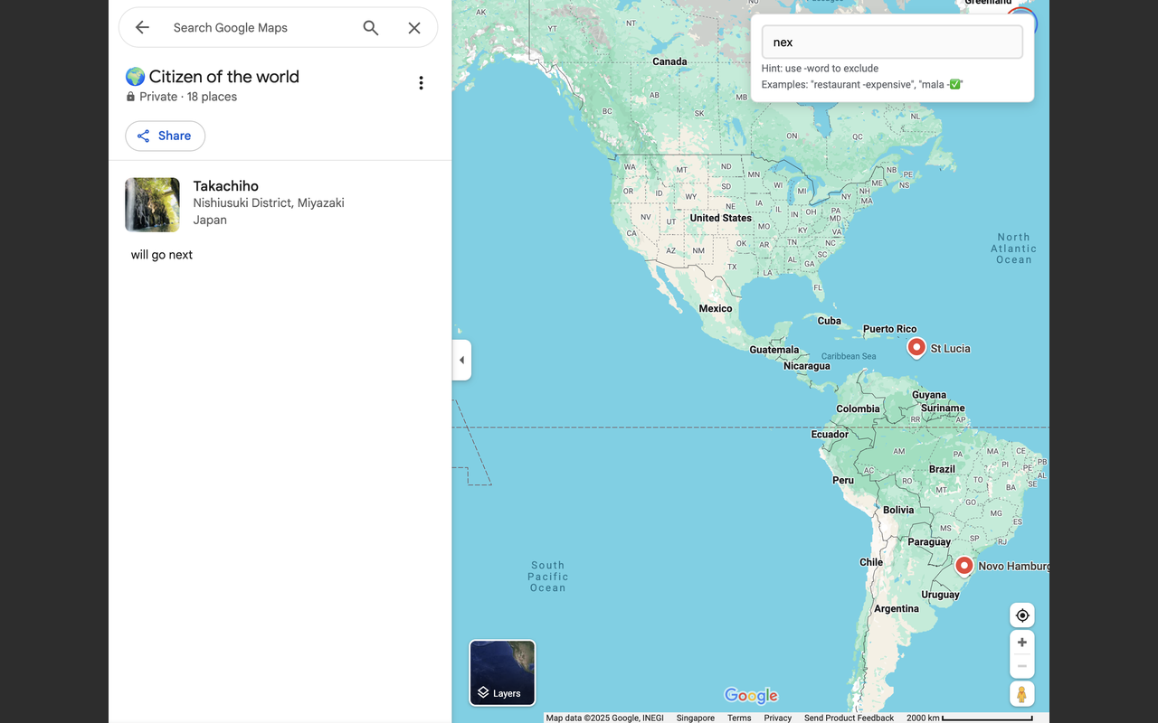 Google Maps List Filter - 截图 2