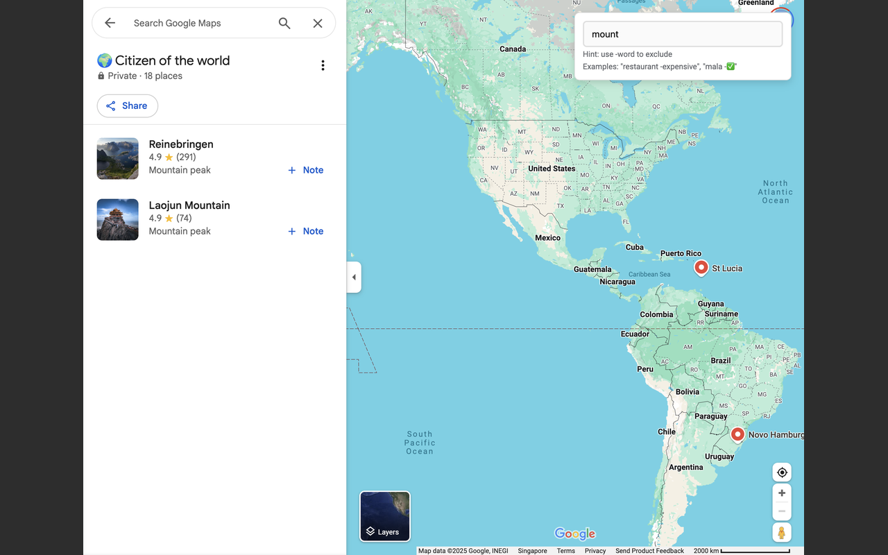 Google Maps List Filter - 截图 4