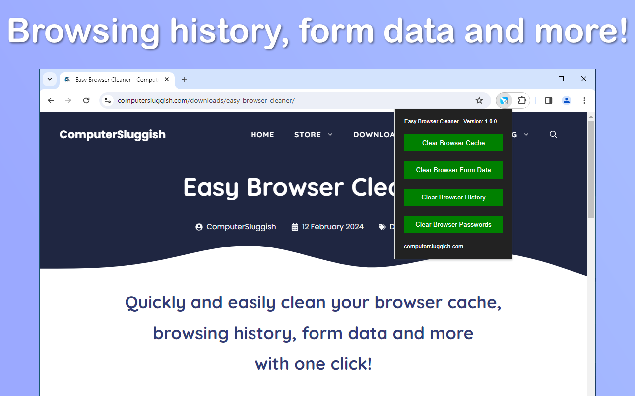 Easy Browser Cleaner - 截图 1