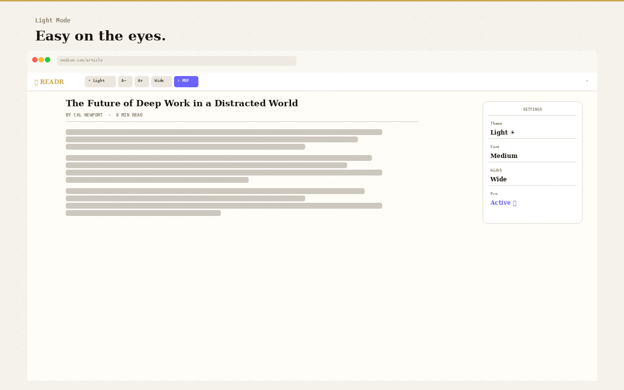 READR – Clean page, one click - 截图 2