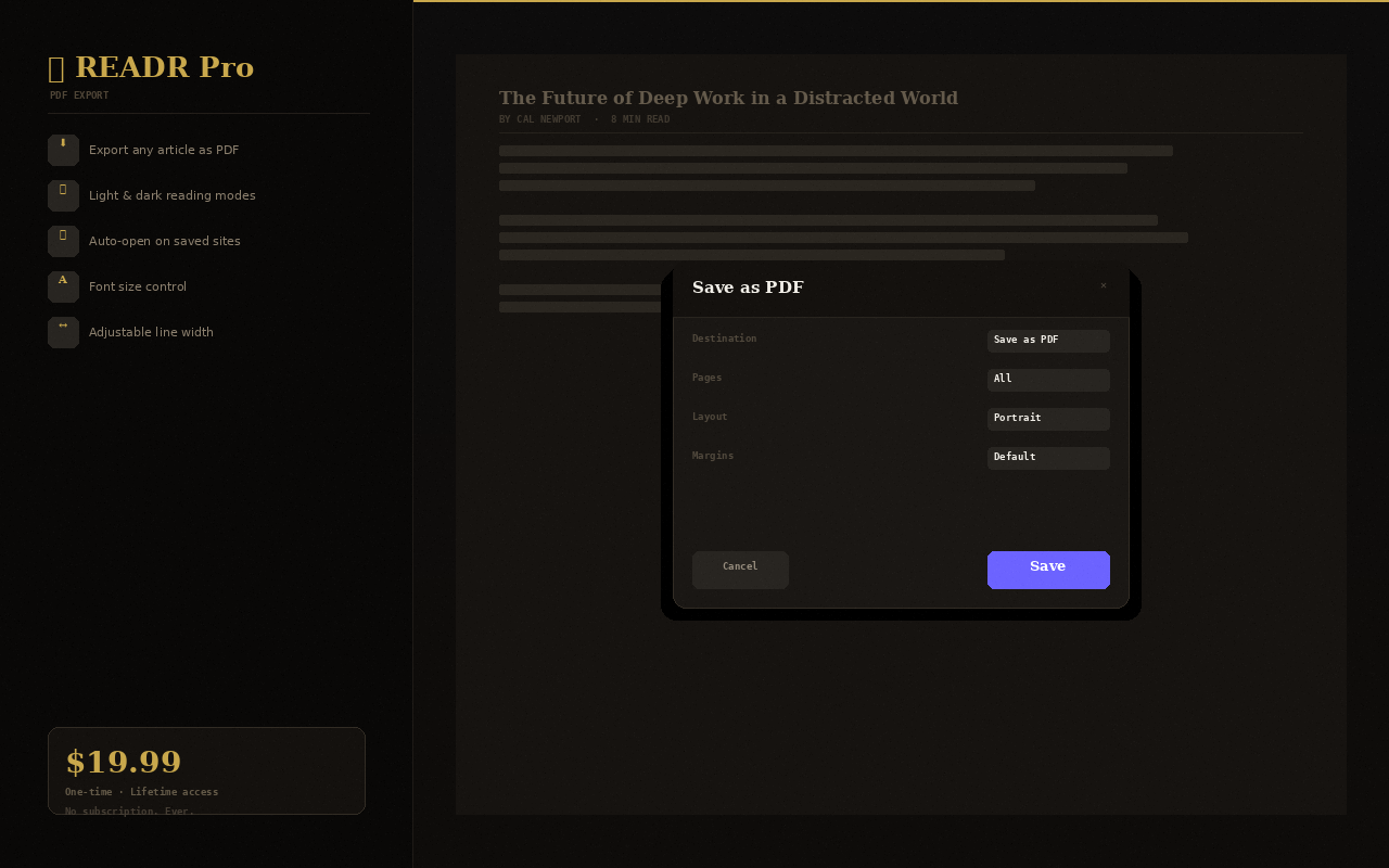 READR – Clean page, one click - 截图 6