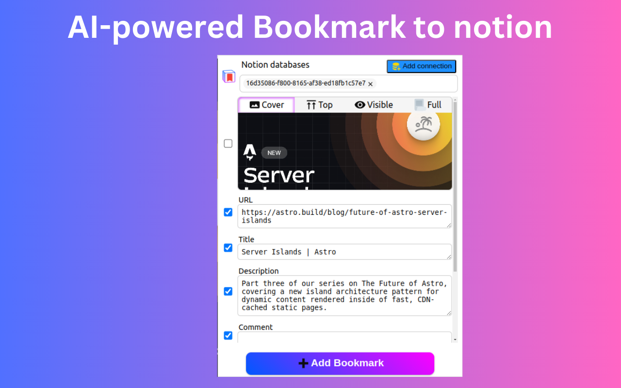 NotionMark - 概念的 AI 书签 - 截图 3