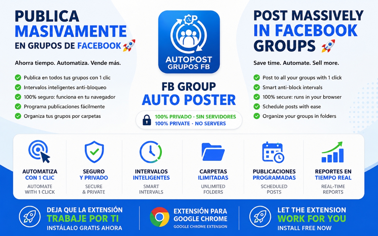 AutoPost Grupos FB - 截图 3