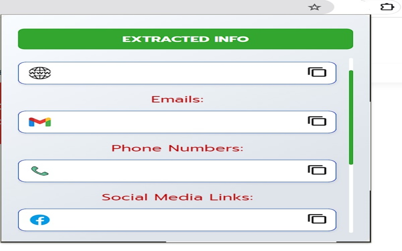 Emails Phone & SocialMedia Info Extractor - 截图 2