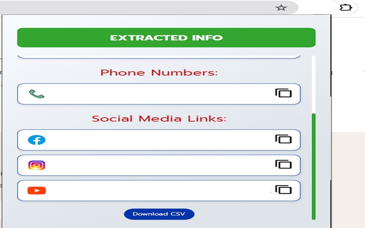 Emails Phone & SocialMedia Info Extractor - 截图 3
