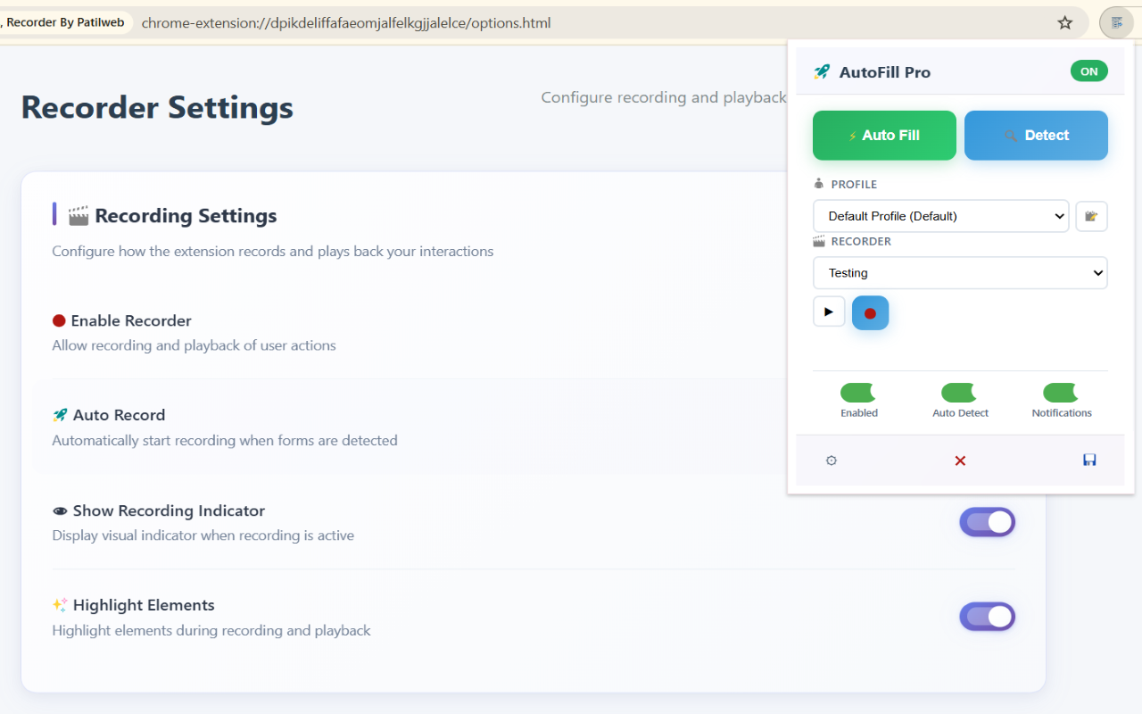 AutoFill Pro - Smart Profiles, Recorder By Patilweb - 截图 4