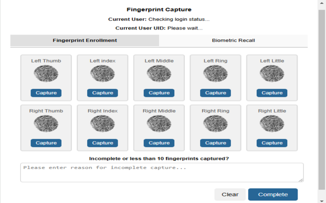 Biometric Fingerprint Capture - 截图 2