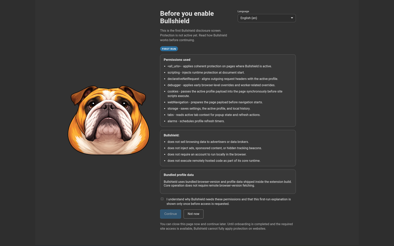 Bullshield - User-Agent & Fingerprint Spoofer - 截图 3