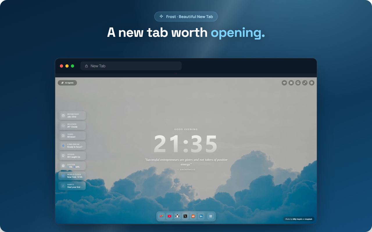 Frost - Beautiful New Tab - 截图 3