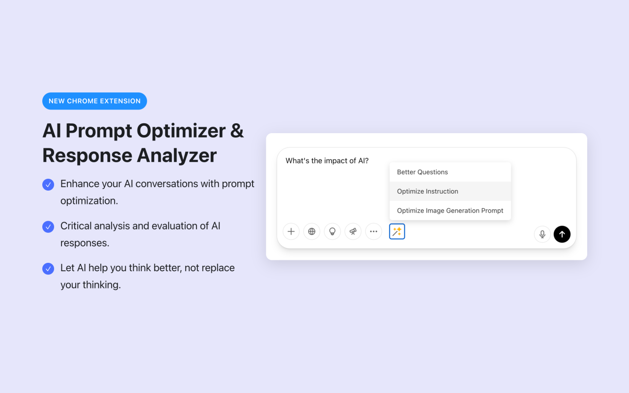 AI Prompt Optimizer - Refine your questions and prompts - 截图 1