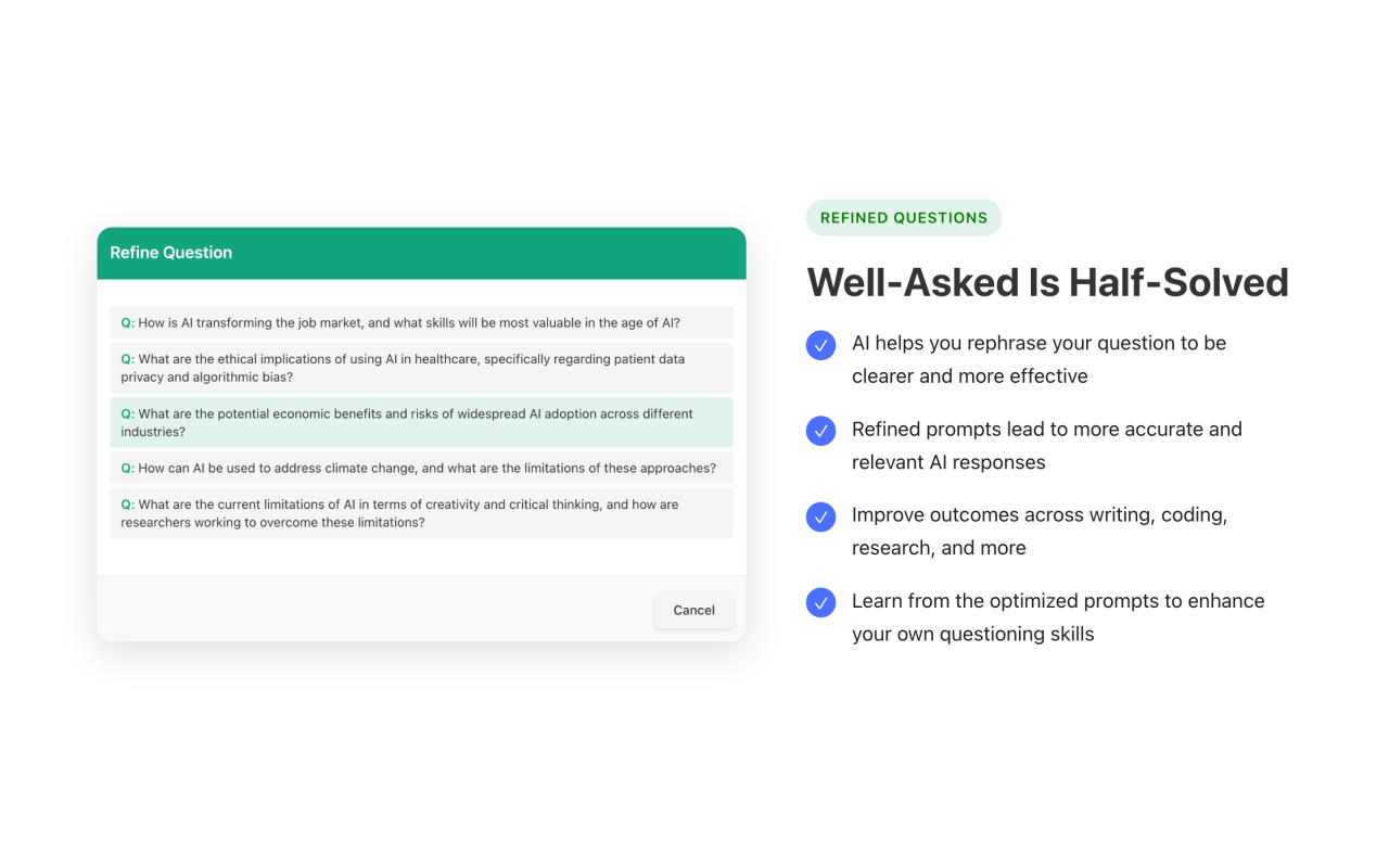 AI Prompt Optimizer - Refine your questions and prompts - 截图 4