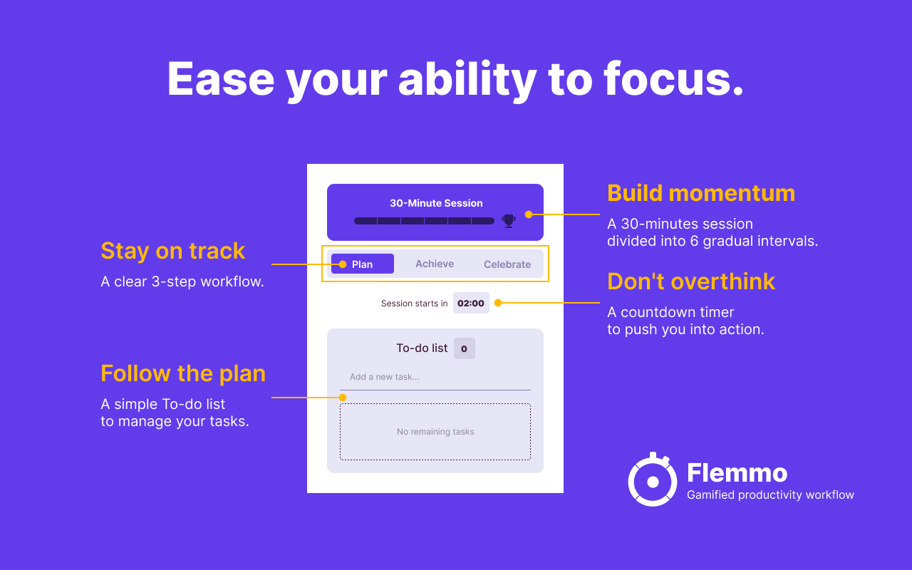 Flemmo - Gamified Productivity Workflow for better focus - 截图 3