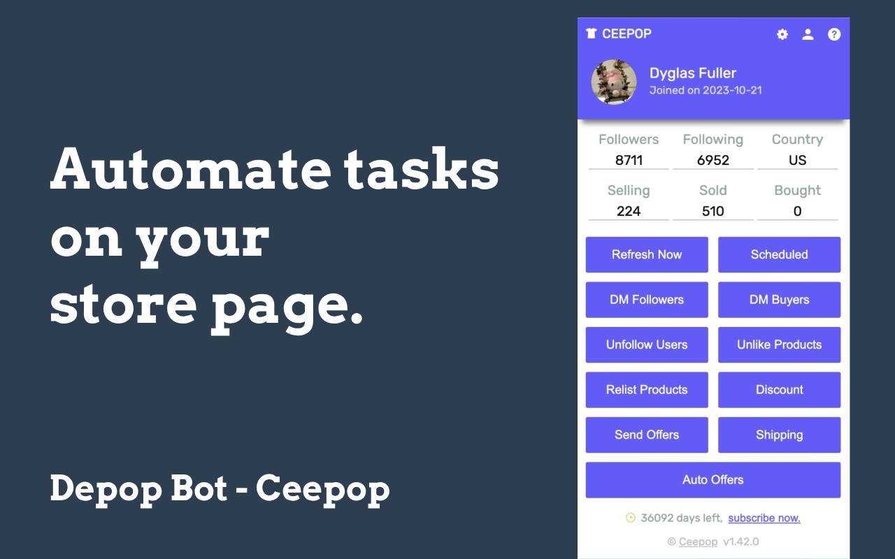 Depop Bot - Ceepop - 截图 2