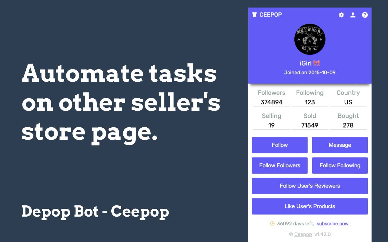 Depop Bot - Ceepop - 截图 3
