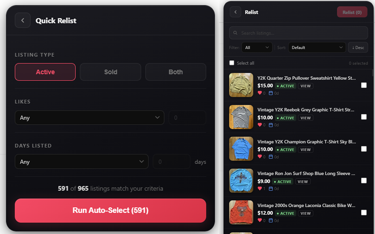 Depop Bot - Popup | Relist, Bump, Like & Follow - 截图 4
