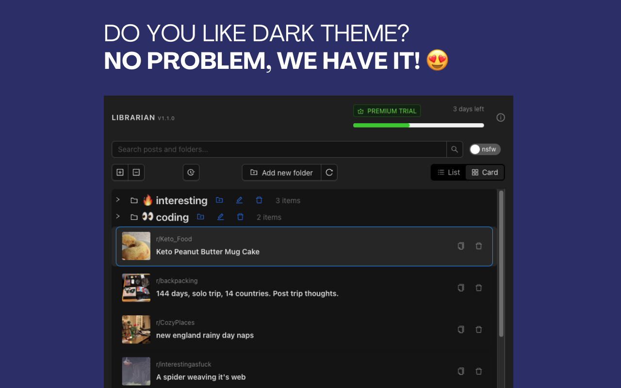 Reddit Librarian - 截图 3