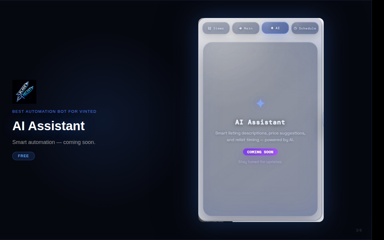 Blade – Best automation bot for Vinted - 截图 6