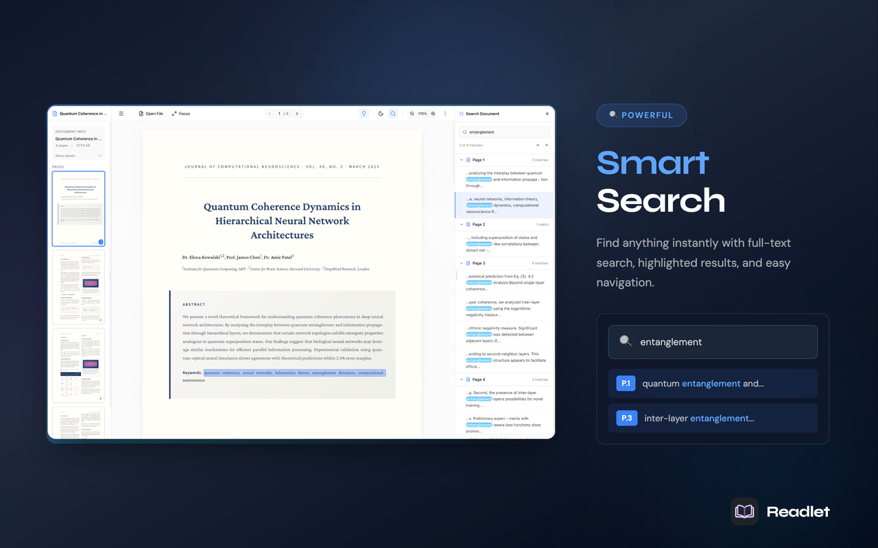 Readlet PDF Viewer - 截图 2
