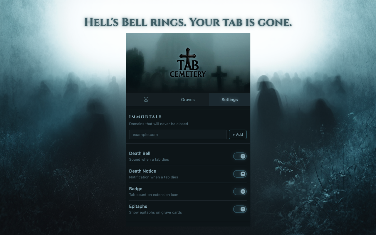 Tab Cemetery - Auto Close Inactive Tabs - 截图 3