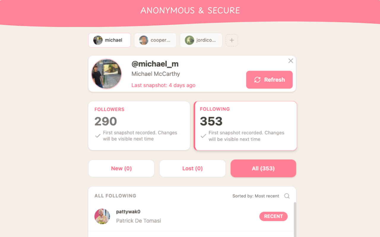 Follower Watch - IG Tracker - 截图 2