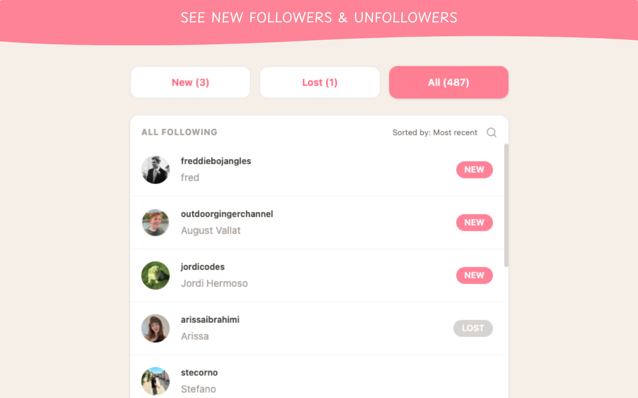 Follower Watch - IG Tracker - 截图 3