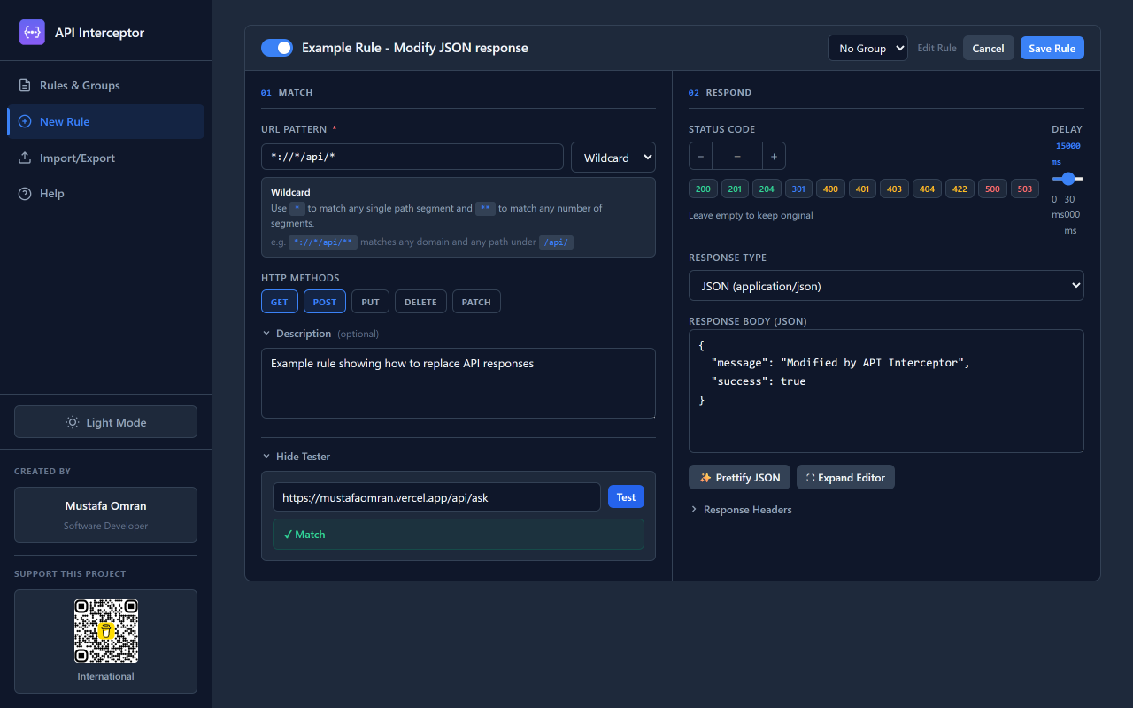 API Interceptor - Mock API Responses & Intercept HTTP Requests - 截图 4