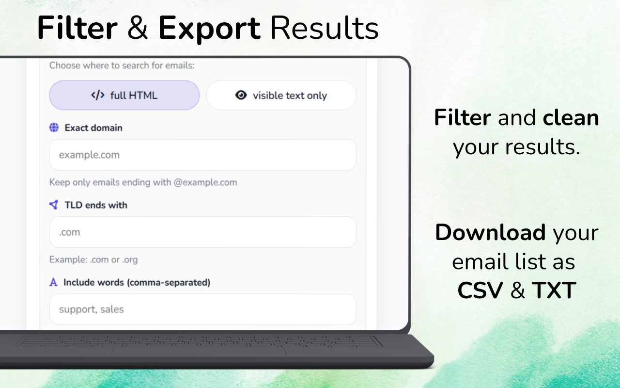 Email Extractor - 网站电子邮箱查找工具 - 截图 1