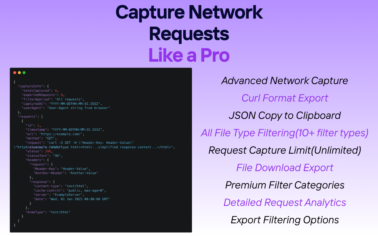 Network Request Capturer Pro - 截图 1