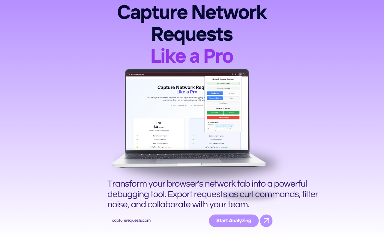Network Request Capturer Pro - 截图 2